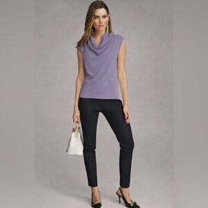 Ann Taylor Sleeveless Cowl Neck Top | Mauve | Small Petite | Like New